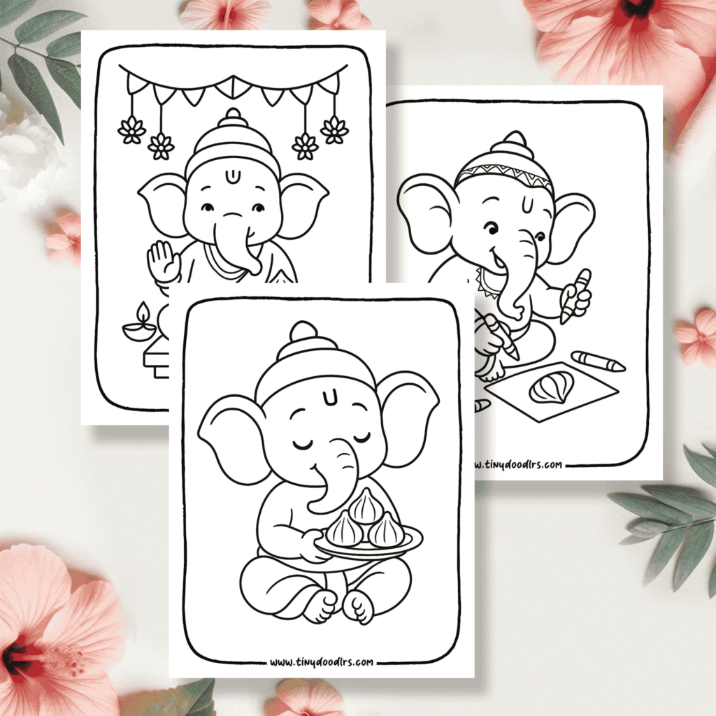 Drawing of god ganesha