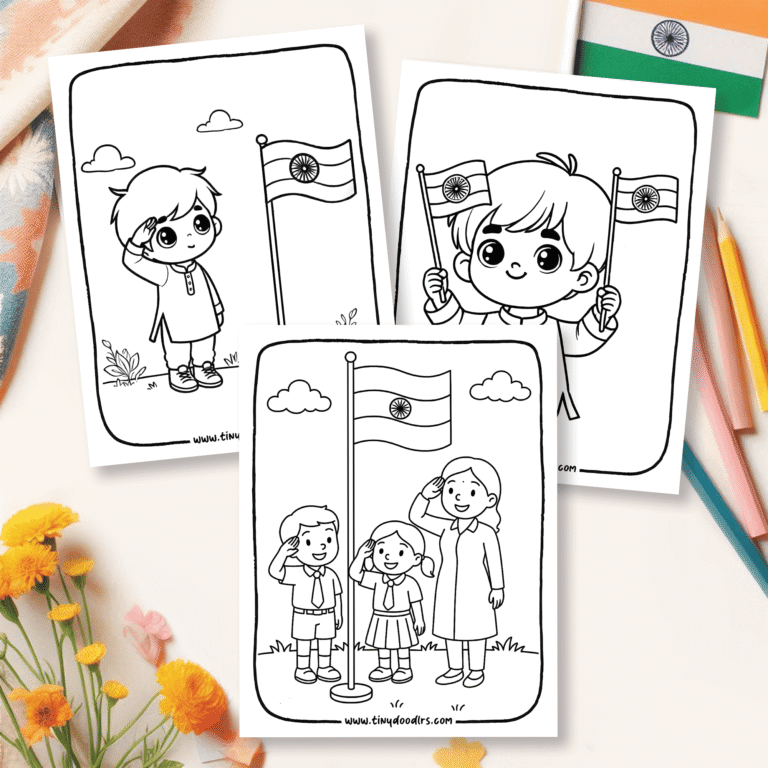 India indepedence day drawing for kids