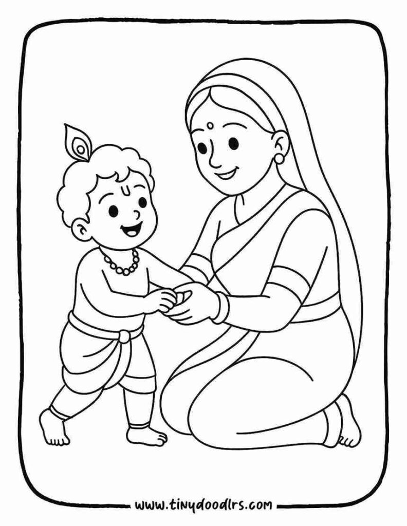 Krishna drawing