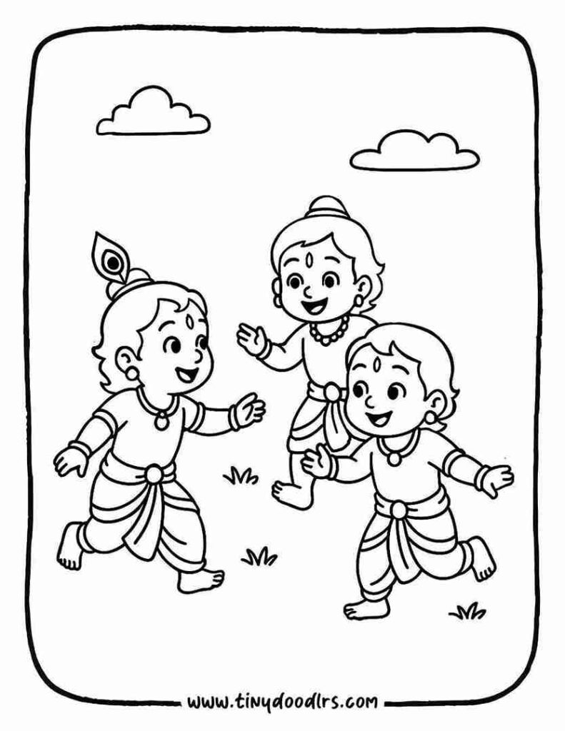 Krishna drawing