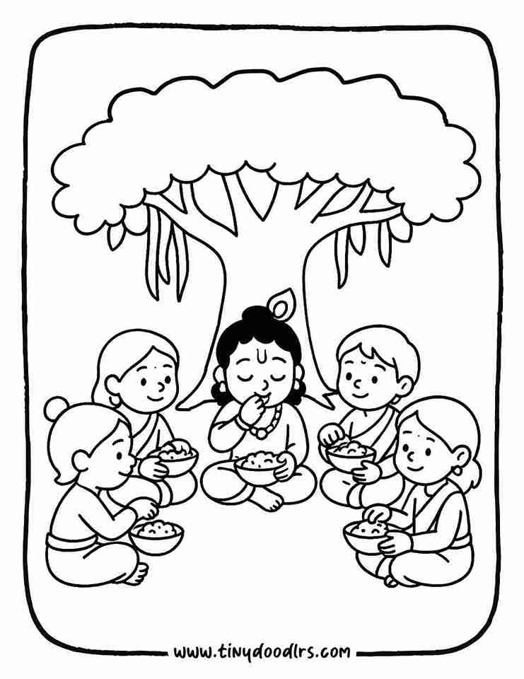 Krishna drawing
