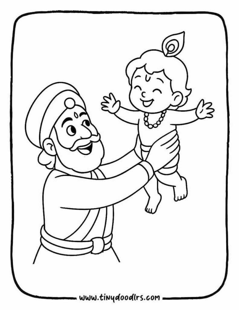 Easy Krishna drawing