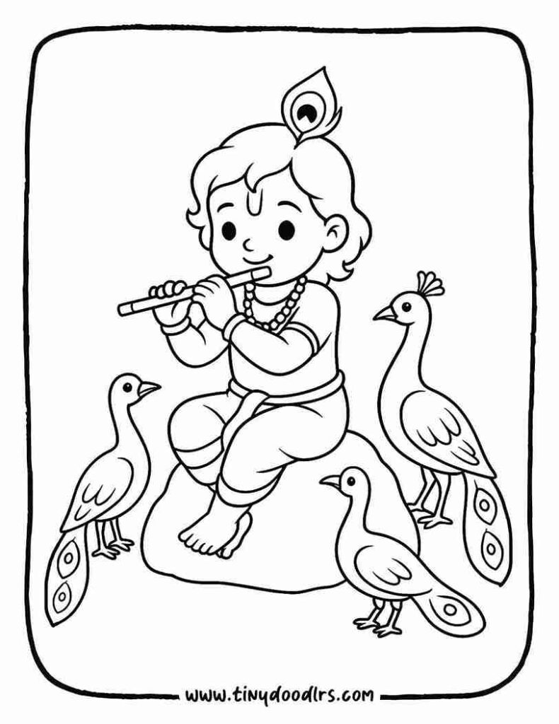 Easy Krishna drawing