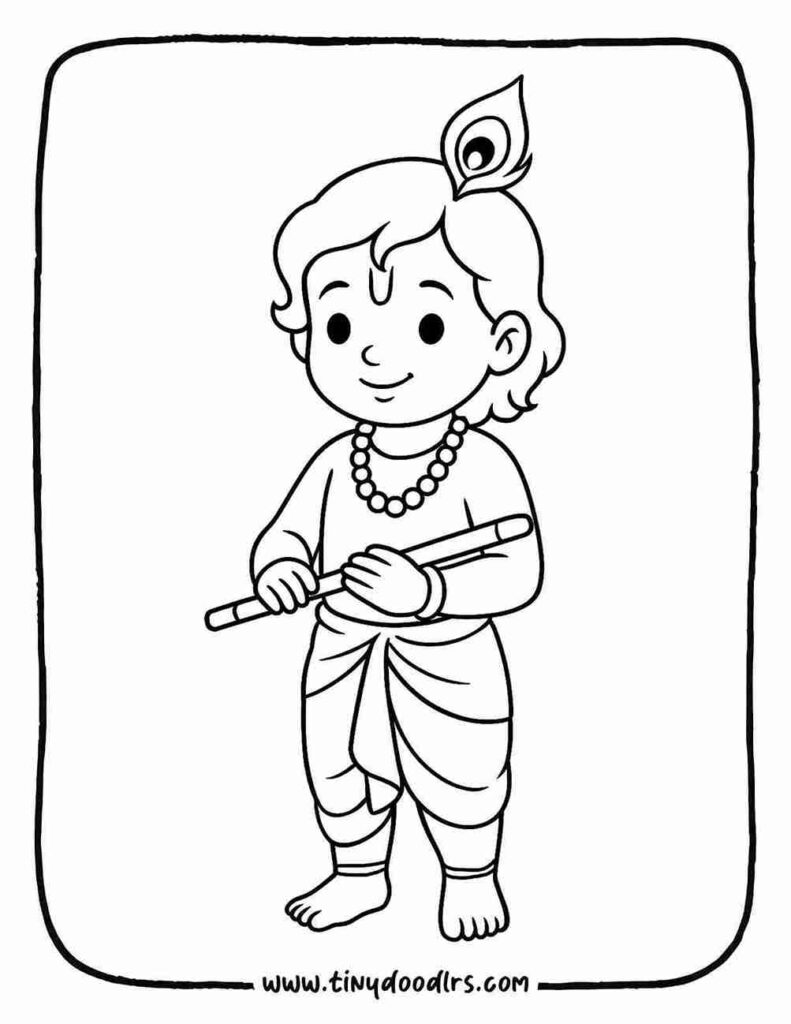 Easy Krishna drawing