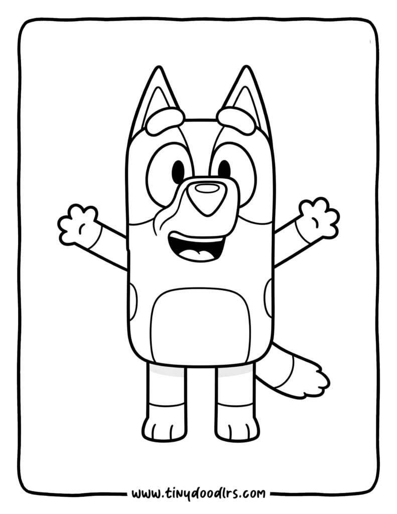 bluey coloring sheets