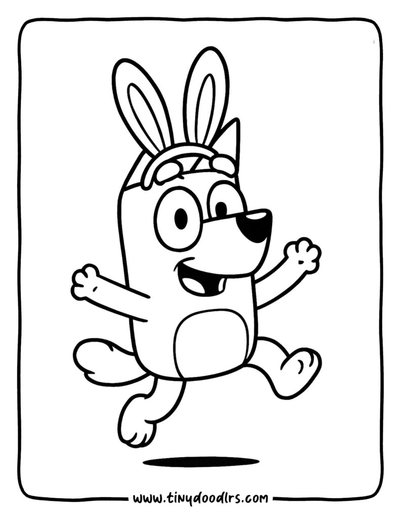 bluey coloring picture