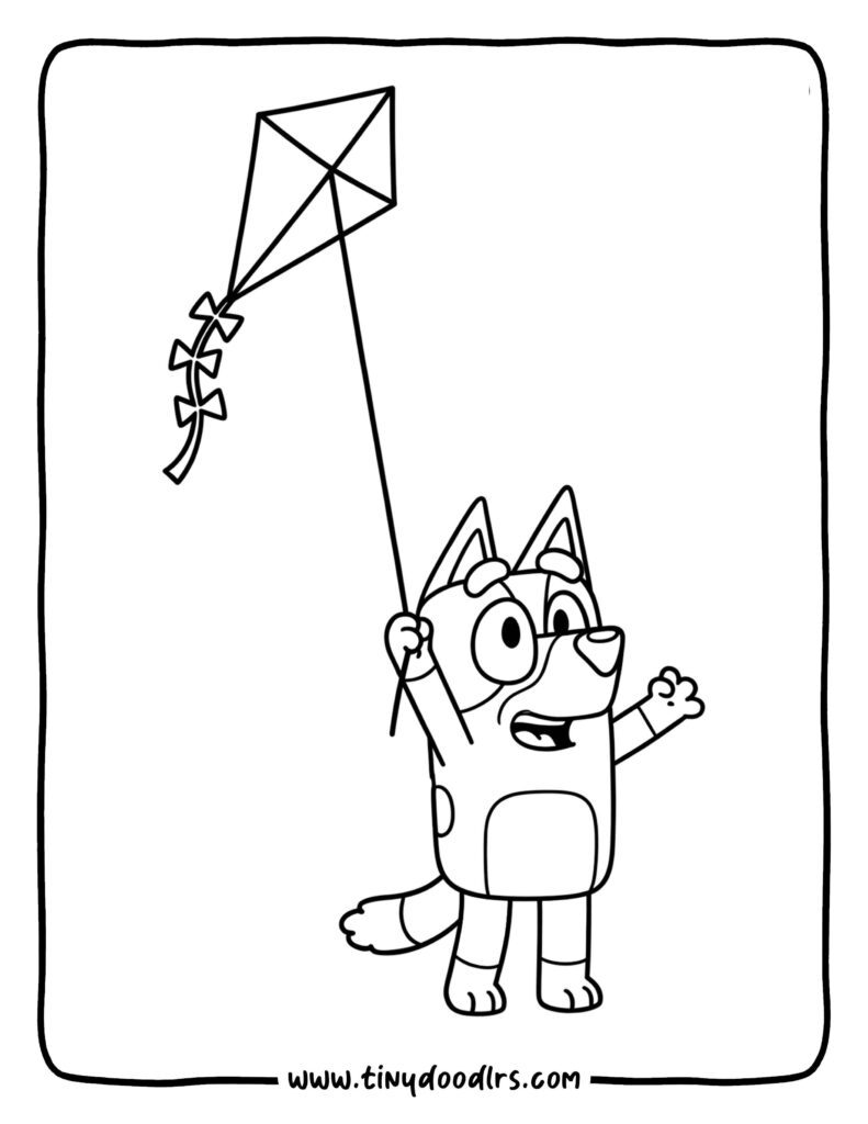 bluey printable coloring page