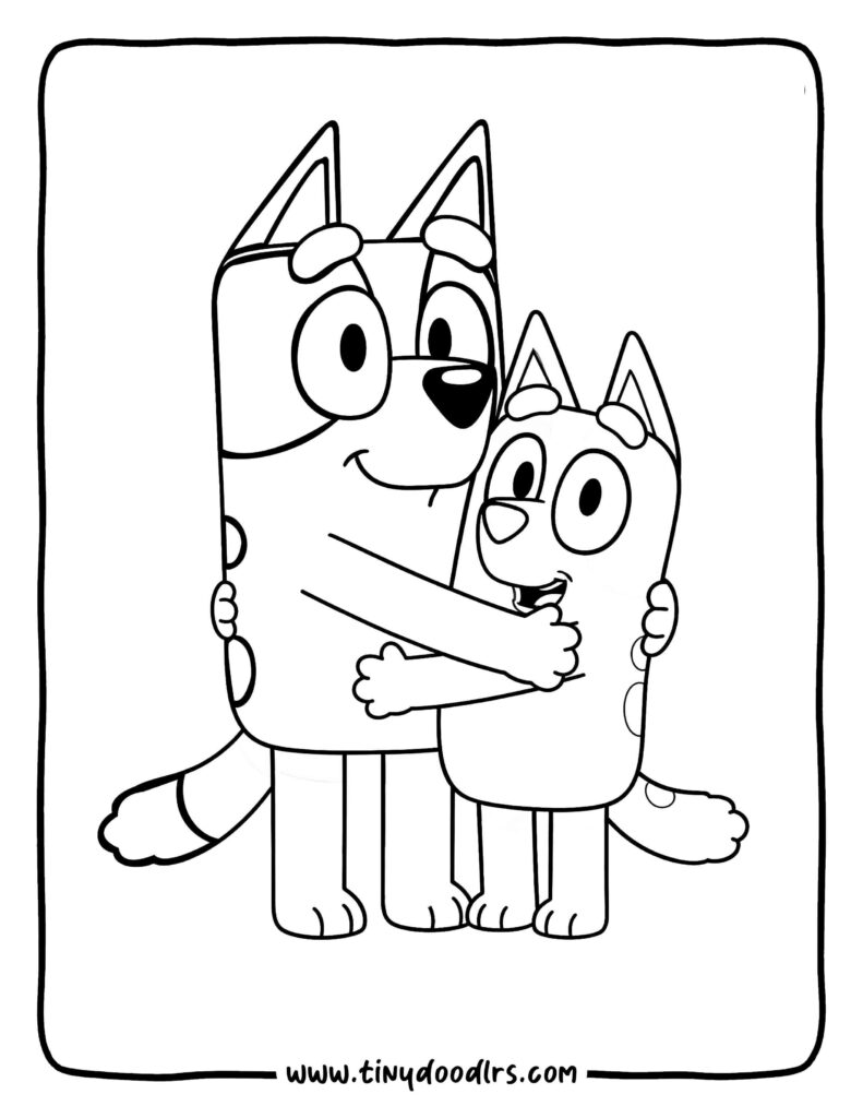 Bluey Hugging Bingo with Joy