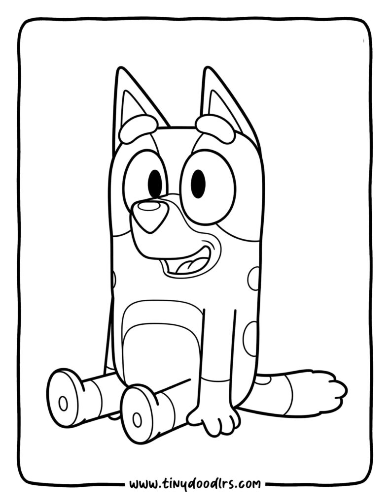bluey coloring pages free printable