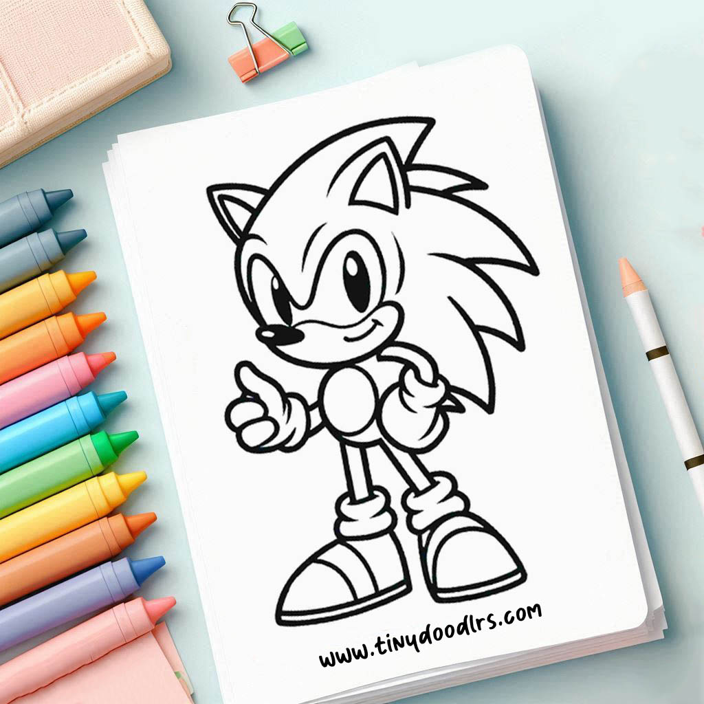 sonic coloring sheets free printable
