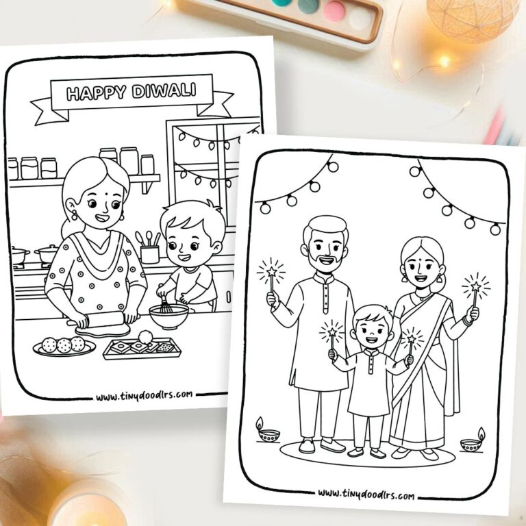 diwali drawing