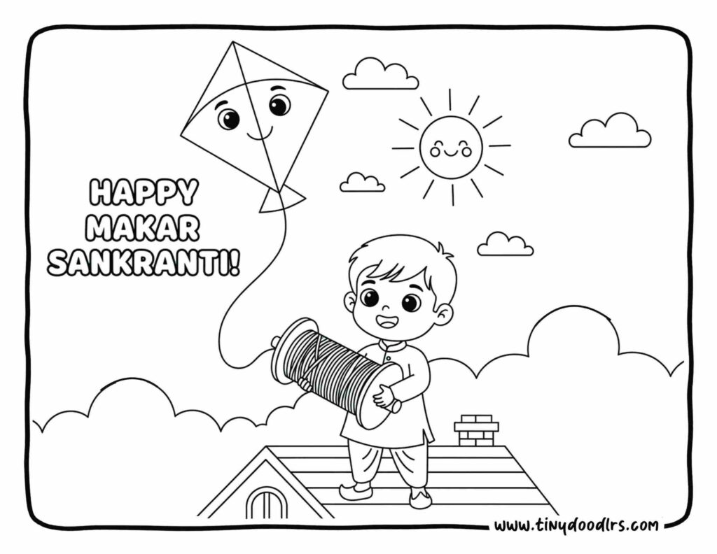 Best Makar Sankranti Drawing for Kids to Boost Creativity This Festival