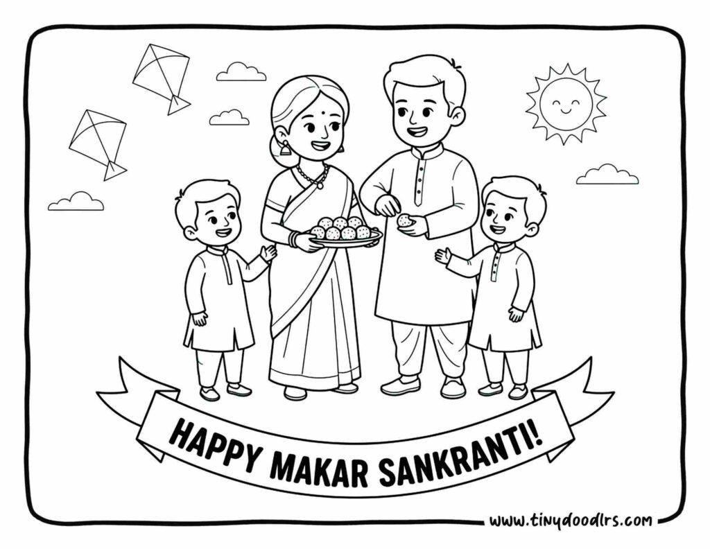 Amazing Makar Sankranti Drawing Ideas for Kids β Super Easy & Fun