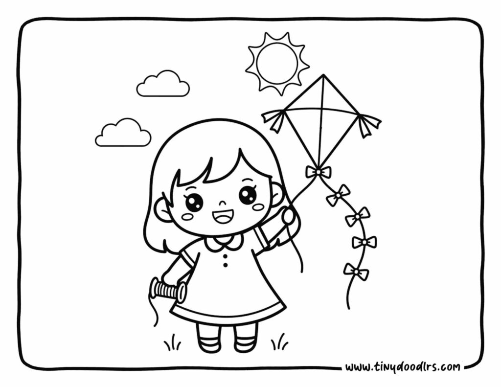 Best Makar Sankranti Drawing for Kids β Simple, Cute & Happy Designs