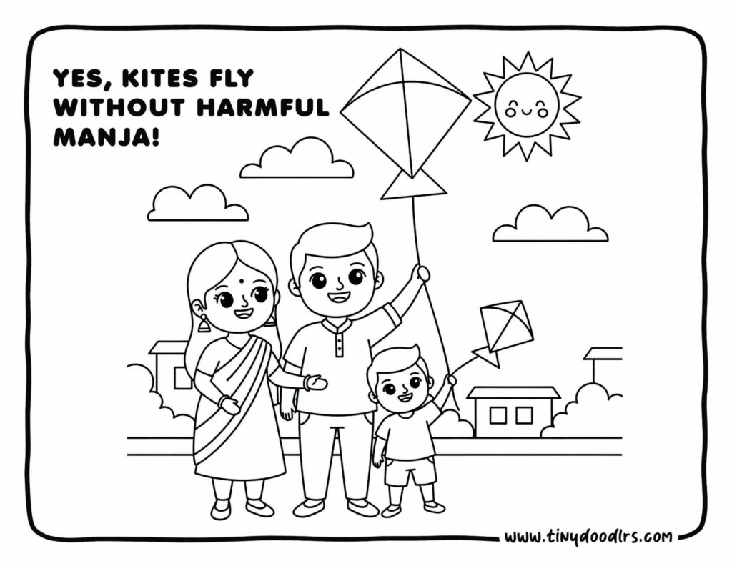 Creative & Positive Makar Sankranti Drawing for Kids to Try Today