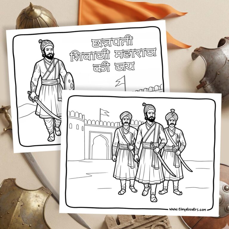 Chhatrapati Shivaji Maharaj Drawing for Kids